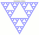 Triangle de Sierpinski (2) (6 iterations)
