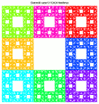 Tapis de Sierpinski (150000 iterations)