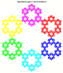 Hexagone de Sierpinski (150000 iterations)