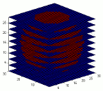Creation d'une image 3D qui contient une sphere (niveaux gris)